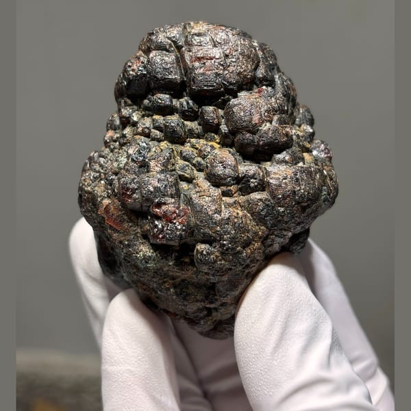 Matrix garnet specimen — detail view
