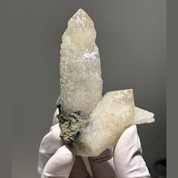 Tall freestanding quartz from Inner Mongolia — complete view