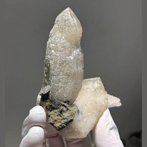 Tall freestanding quartz from Inner Mongolia — alternate view