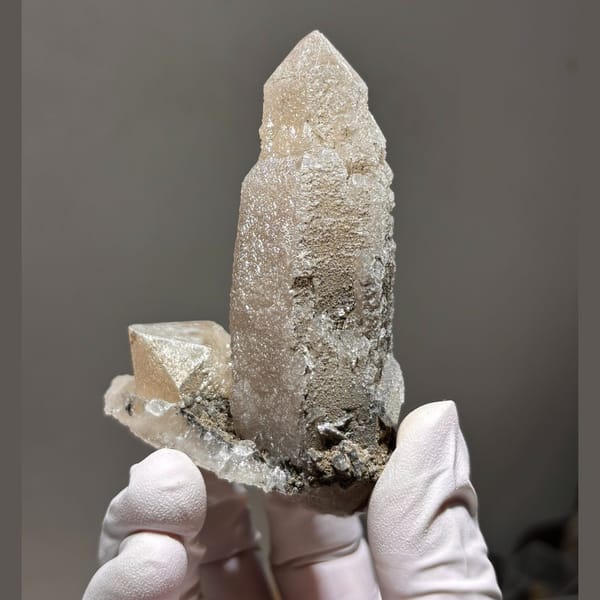 Tall freestanding quartz from Inner Mongolia — alternate view