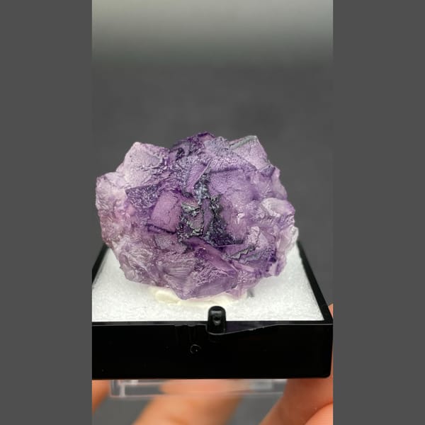 Purple fluorite D from Henan — complete view