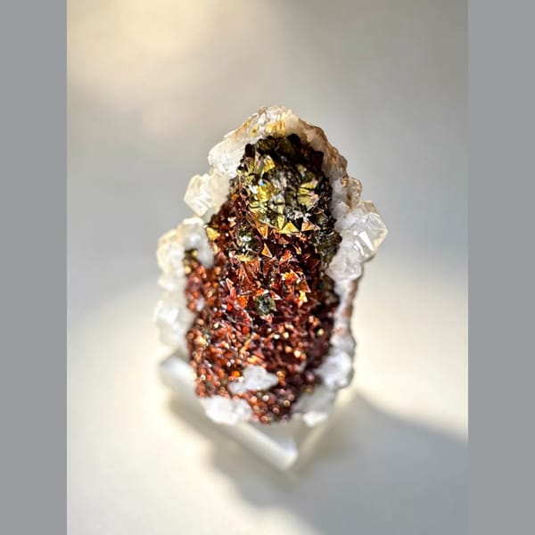 Pyrite with Calcite Rim Daye 3.2 cm — alternate view