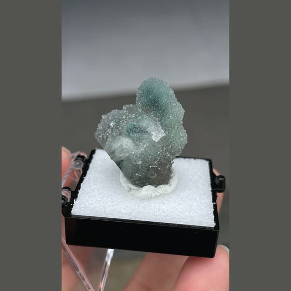 Chlorite included quartz from Brazil — detail view
