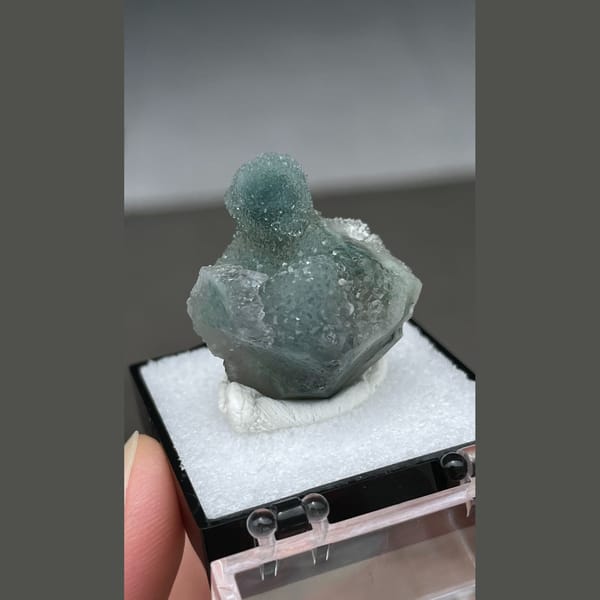 Chlorite included quartz from Brazil — detail view