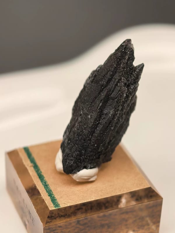 Black Feather Calcite Crystal — Yunnan — individual mineral specimen view 2