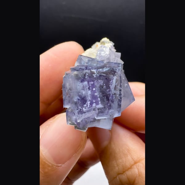Snowflake Fluorite with Arsenopyrite Yaogangxian 4.3 cm — alternate view