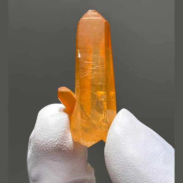 Orange-peel quartz from Brazil — alternate view