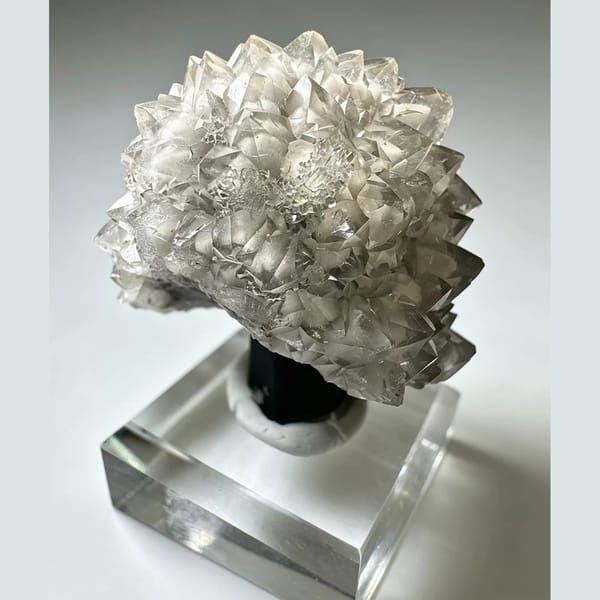 Quartz with Apophyllite Plates Inner Mongolia 3.5 cm — alternate view
