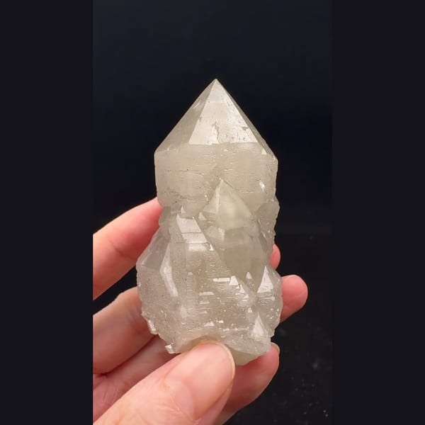 Palm-sized milky castle quartz from Inner Mongolia — complete view