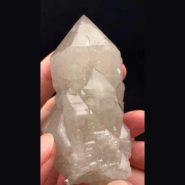 Palm-sized milky castle quartz from Inner Mongolia — alternate view