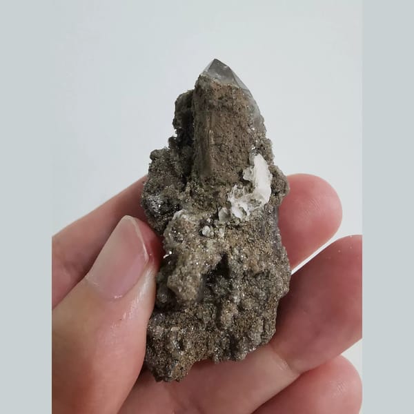 Finely sparkling quartz cluster — alternate view