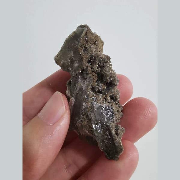 Finely sparkling quartz cluster — alternate view