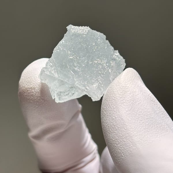Xuebaoding aquamarine with mining base — complete view