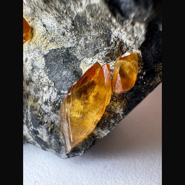 Golden Calcite Geode Vietnam 5.5 cm — alternate view