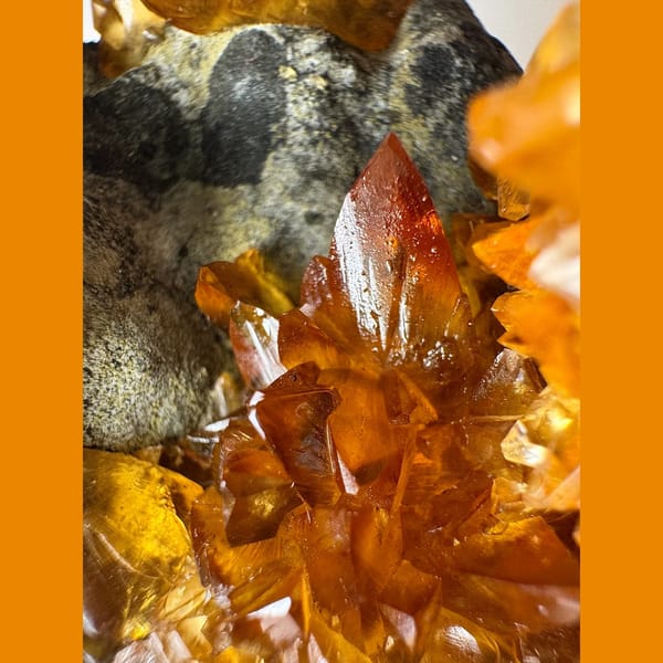 Golden Calcite Geode Vietnam 5.5 cm — alternate view