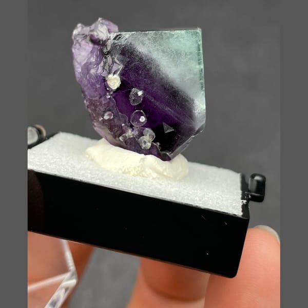 Blue-purple fluorite B from Inner Mongolia — alternate view