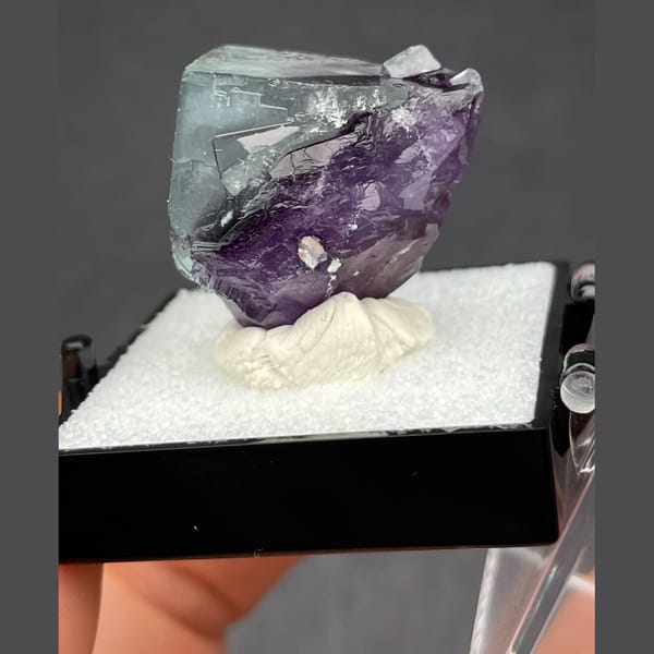 Blue-purple fluorite B from Inner Mongolia — detail view