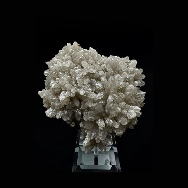 Radiating Quartz Crystal Spray — East Ujimqin, Inner Mongolia — full specimen view 1 of 3