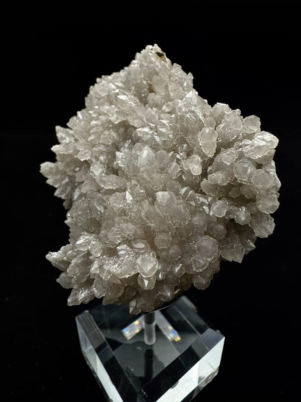 Radiating Quartz Crystal Spray — East Ujimqin, Inner Mongolia — full specimen view 2 of 3