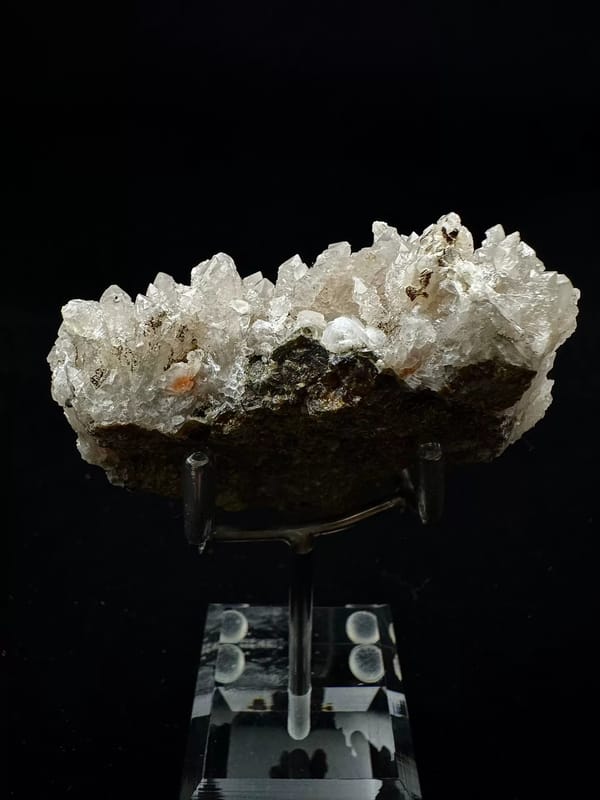 Radiating Quartz Crystal Spray — East Ujimqin, Inner Mongolia — full specimen view 3 of 3