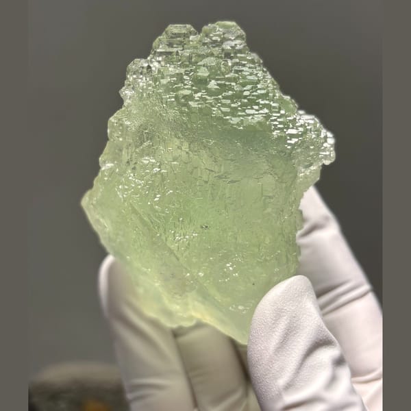 Complete stepped fluorite — alternate view