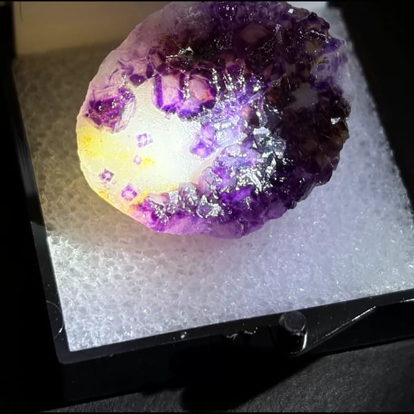 Alien Eye fluorite from Luoyang — complete view