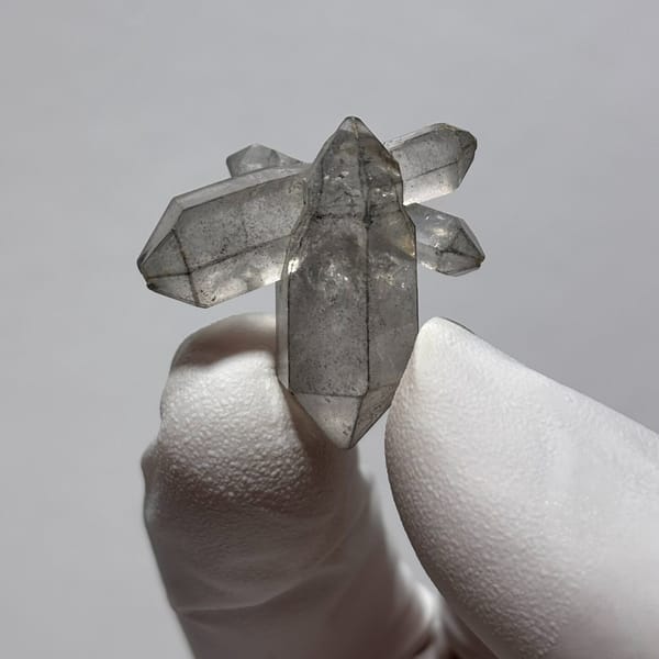 Complete etched sketch Yunnan quartz — detail view