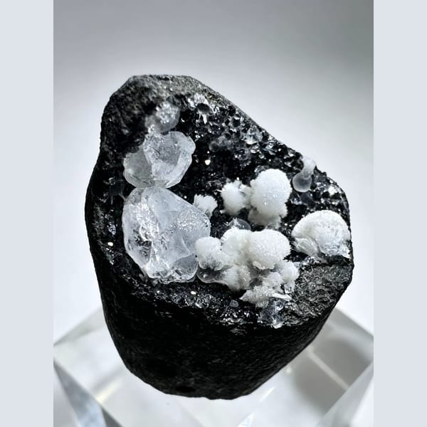 Thomsonite Balls with Analcime Vietnam 2.1 cm — alternate view