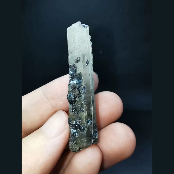 Interference quartz with specular hematite — alternate view