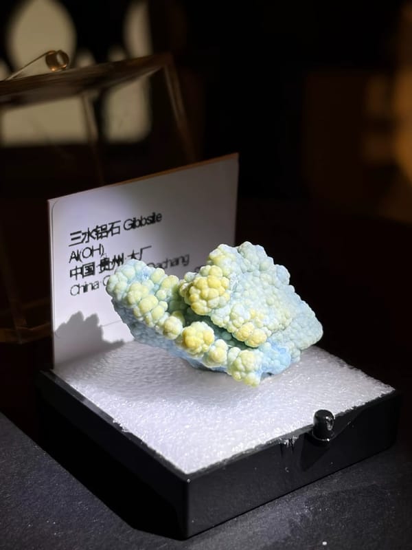 Two-Tone Botryoidal Gibbsite, Pale Blue and Cream — Dachang, Guizhou, China, natural mineral specimen, photo 2 of 3