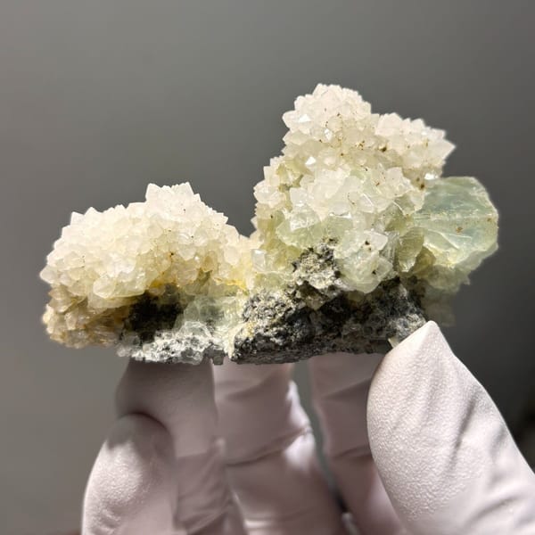 Fujian quartz with fluorite — alternate view