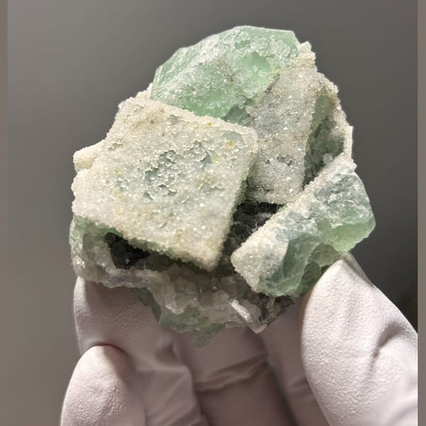 Sugary Fujian fluorite — alternate view