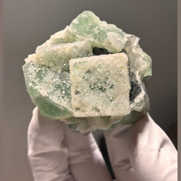 Sugary Fujian fluorite — alternate view