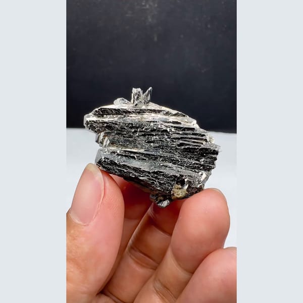 Twisted Arsenopyrite Crystal Yaogangxian 3.4 cm — complete view