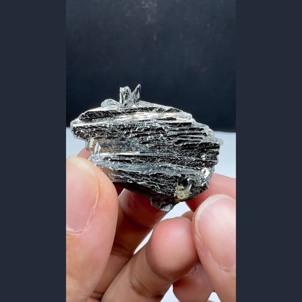 Twisted Arsenopyrite Crystal Yaogangxian 3.4 cm — alternate view
