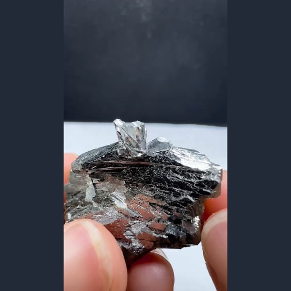 Twisted Arsenopyrite Crystal Yaogangxian 3.4 cm — detail view