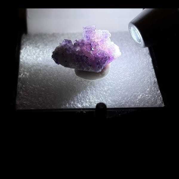 Clear Alien Eye fluorite from Luoyang — complete view