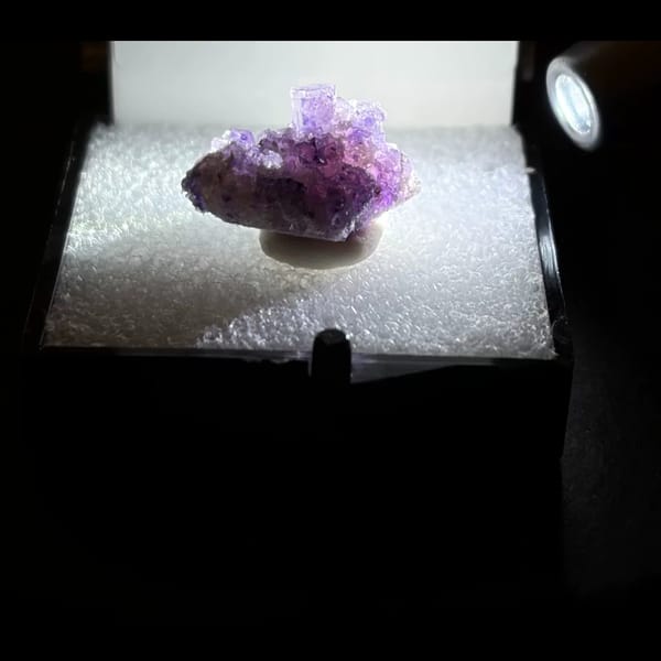 Clear Alien Eye fluorite from Luoyang — alternate view