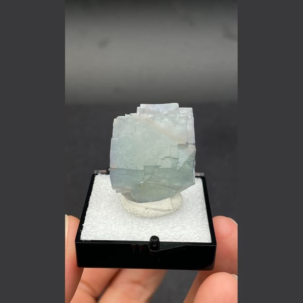 Blue fluorite from Beijing — alternate view