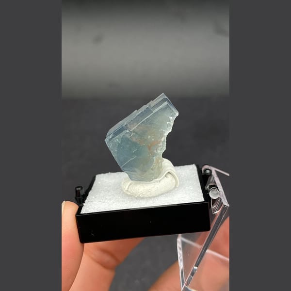 Blue fluorite from Beijing — detail view