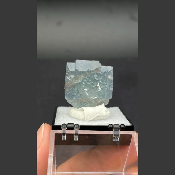 Blue fluorite from Beijing — detail view