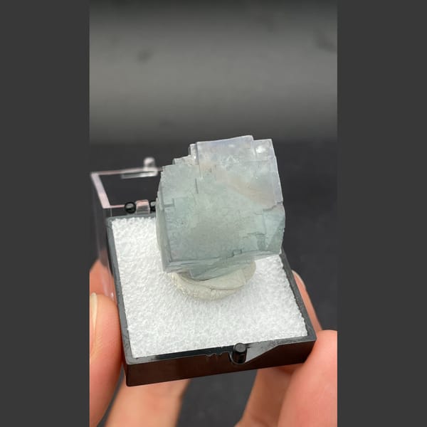 Blue fluorite from Beijing — detail view