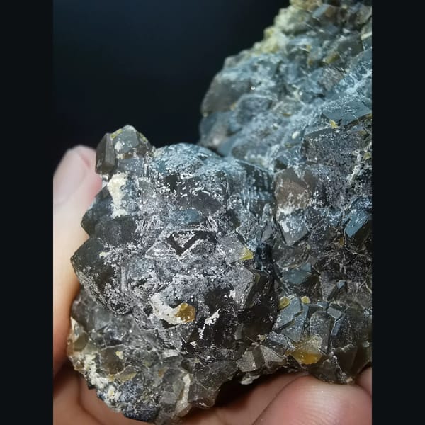 Frosted sugary garnet — alternate view