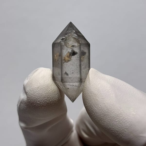 Etched DT vug Yunnan quartz — alternate view