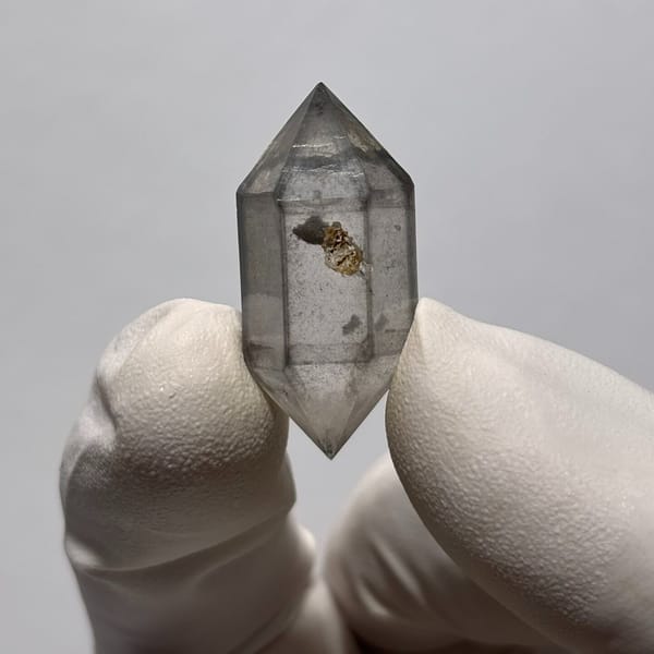 Etched DT vug Yunnan quartz — detail view