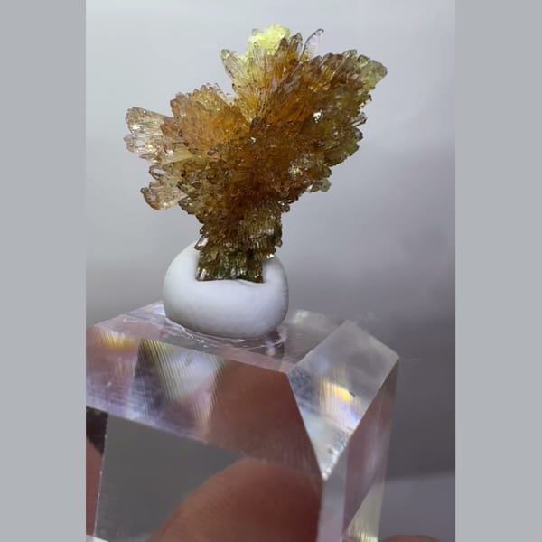 Orange-Yellow Creedite Spray 2.0 cm — complete view