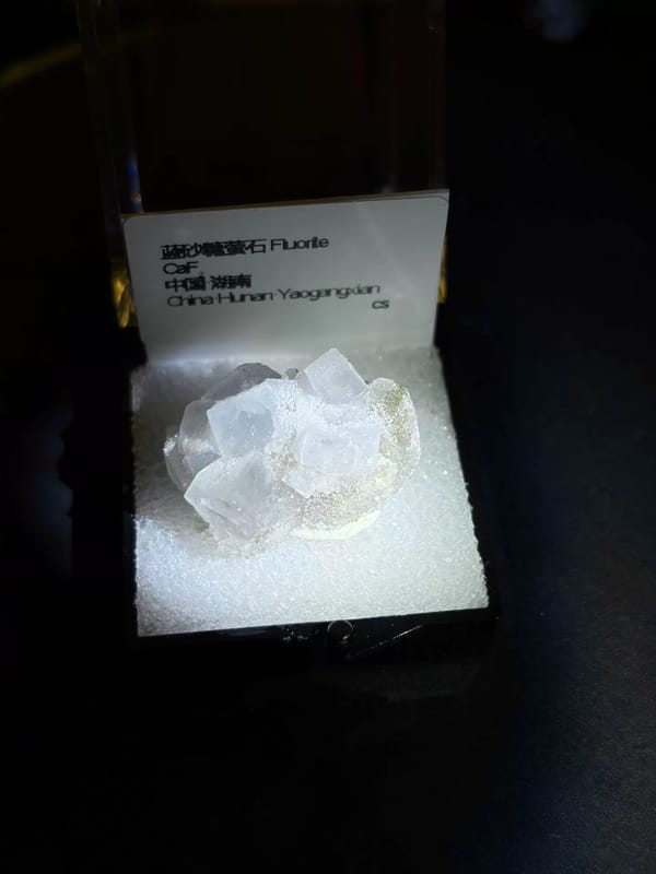 Sugar-Coated Pale Blue Fluorite — Yaogangxian, Hunan, China, natural mineral specimen, photo 2 of 3