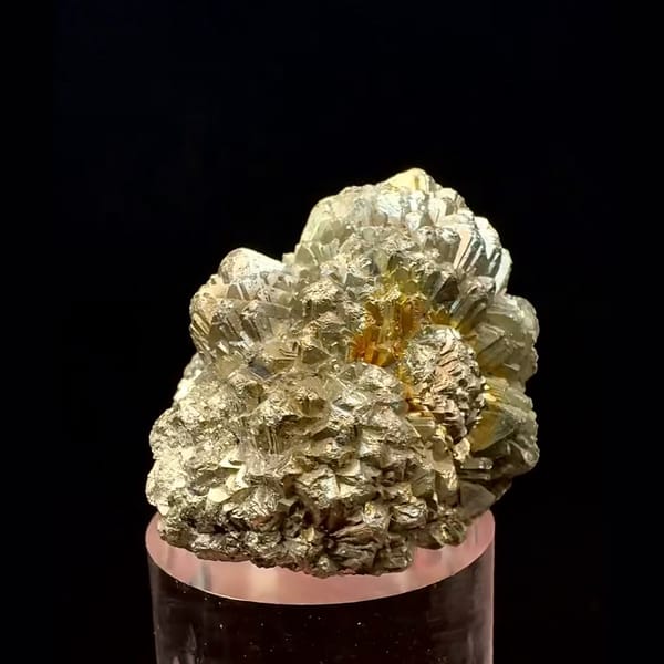 Flower-shaped bladed pyrite after marcasite from Pakistan — detail view