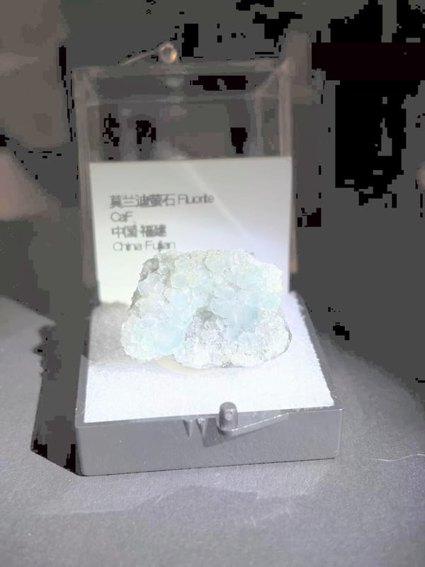 Misty Grey-Blue-Green Fluorite, Old Mine — Fujian, China, natural mineral specimen, photo 1 of 3