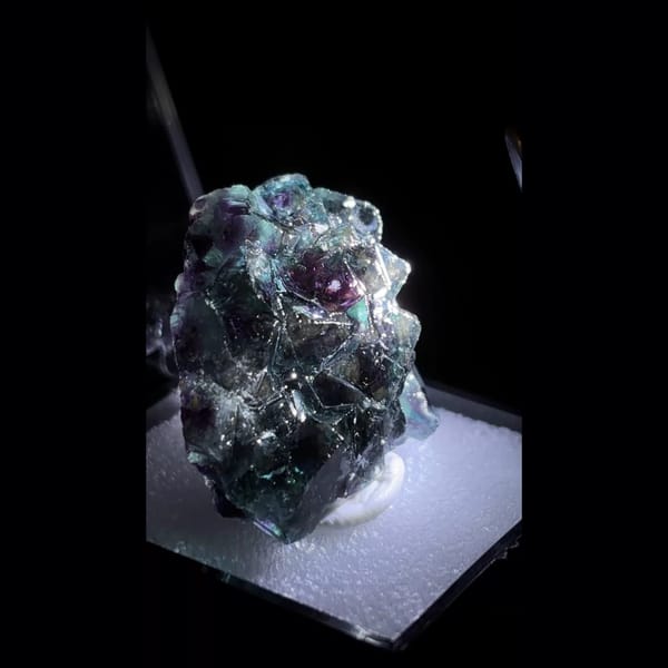 Purple phantom fluorite from Okorusu, Namibia — detail view